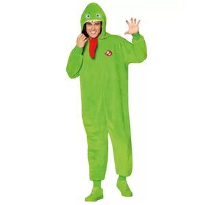 Ghostbusters Slimer Jumpsuit Costume Green One Size Adult